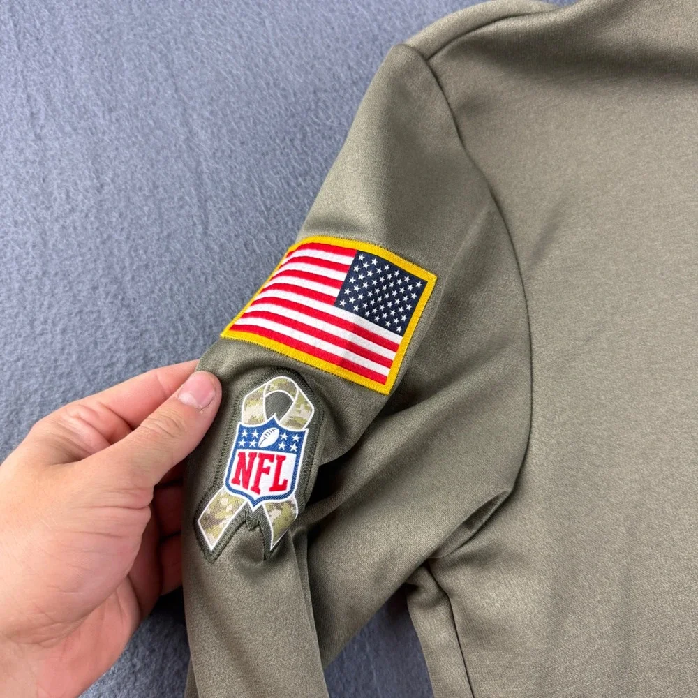 Nike Hoodie Men's S Green New York Giants NFL Salute To Service Therma Fit Camo
